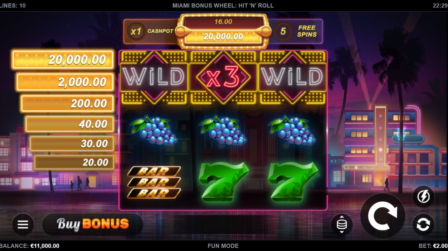 Miami Bonus Wheel Hit 'n' Roll