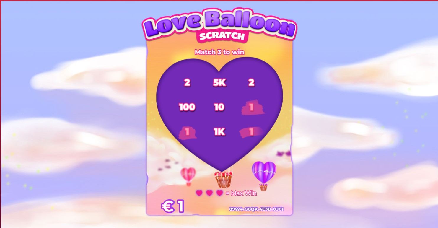 Love Balloon Scratch