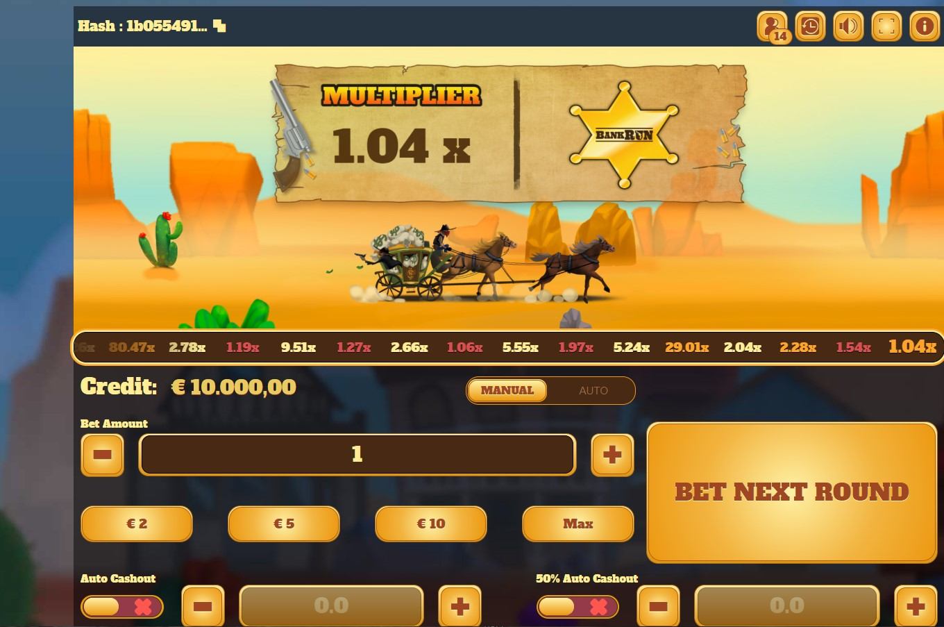 Bank Run Crash Game