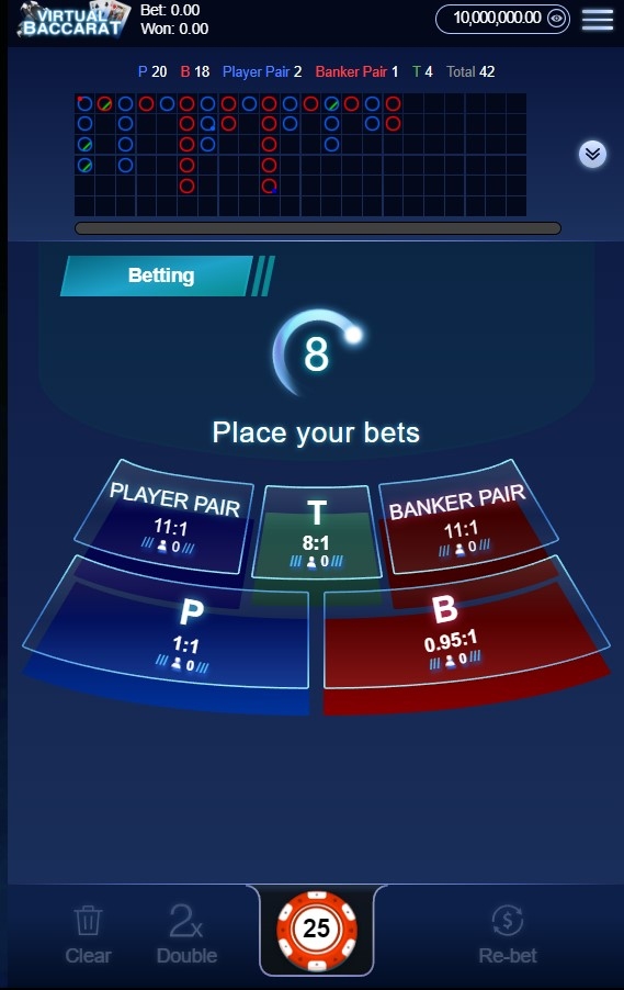 Virtual Baccarat