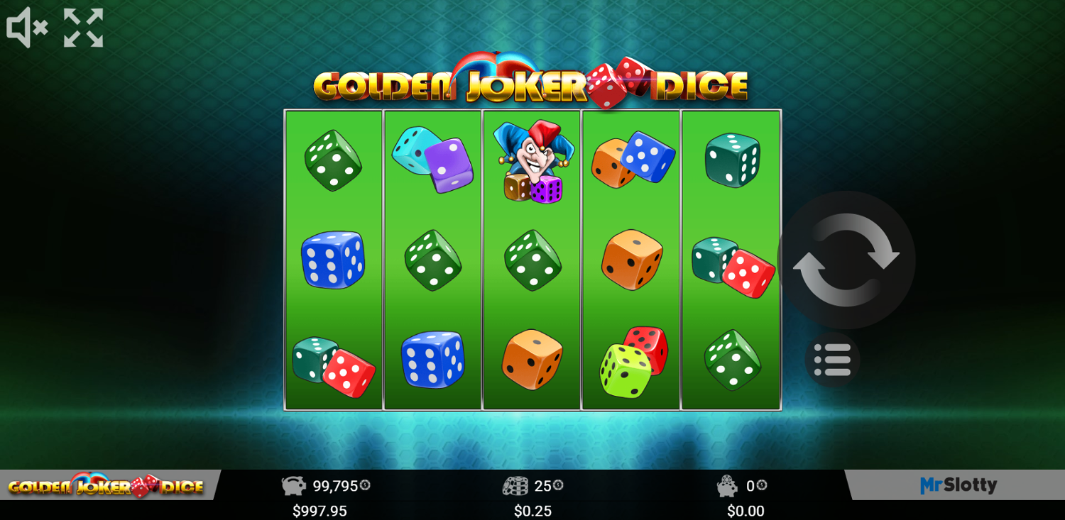 Golden Joker Dice