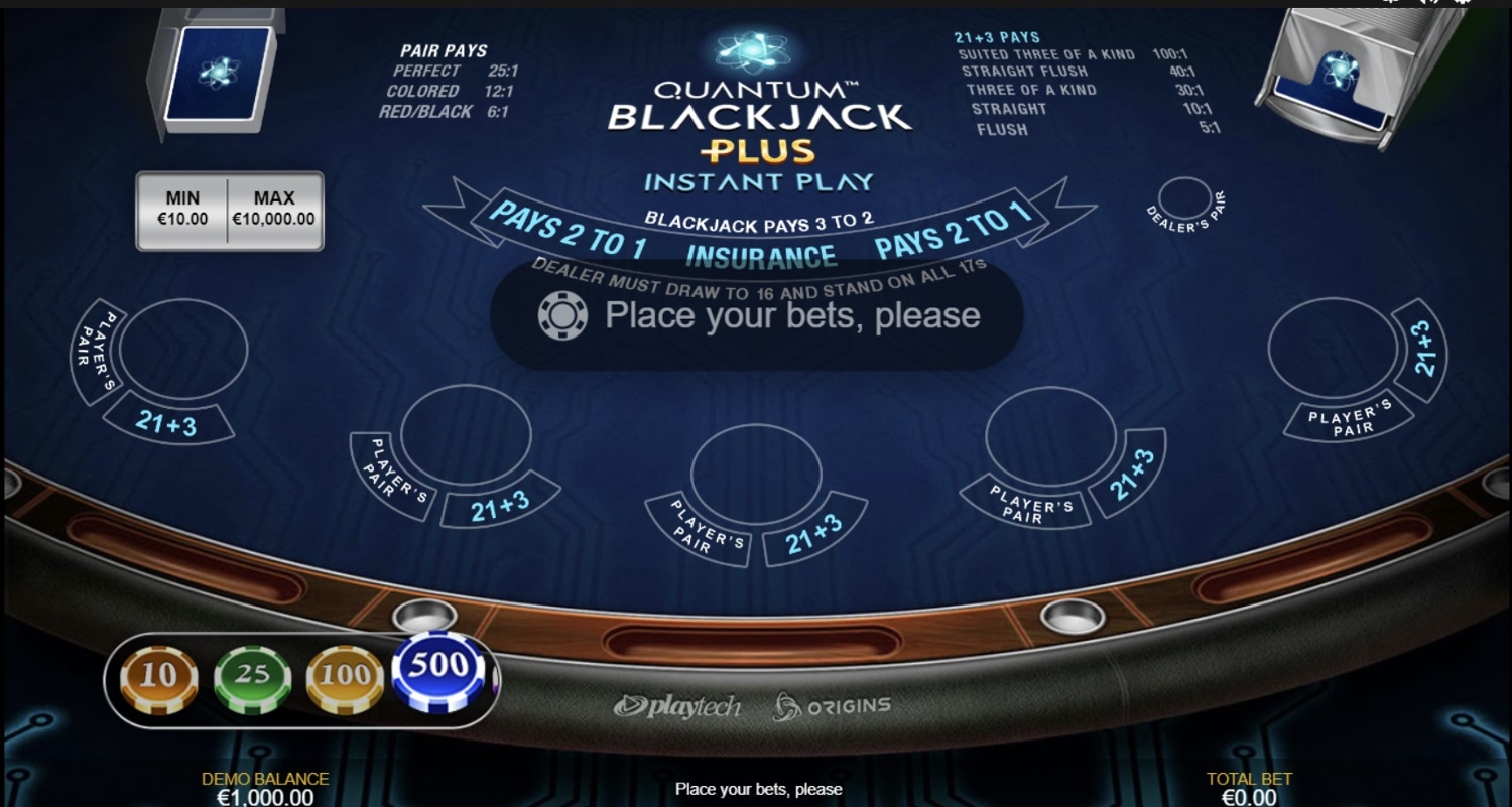 Quantum Blackjack Plus