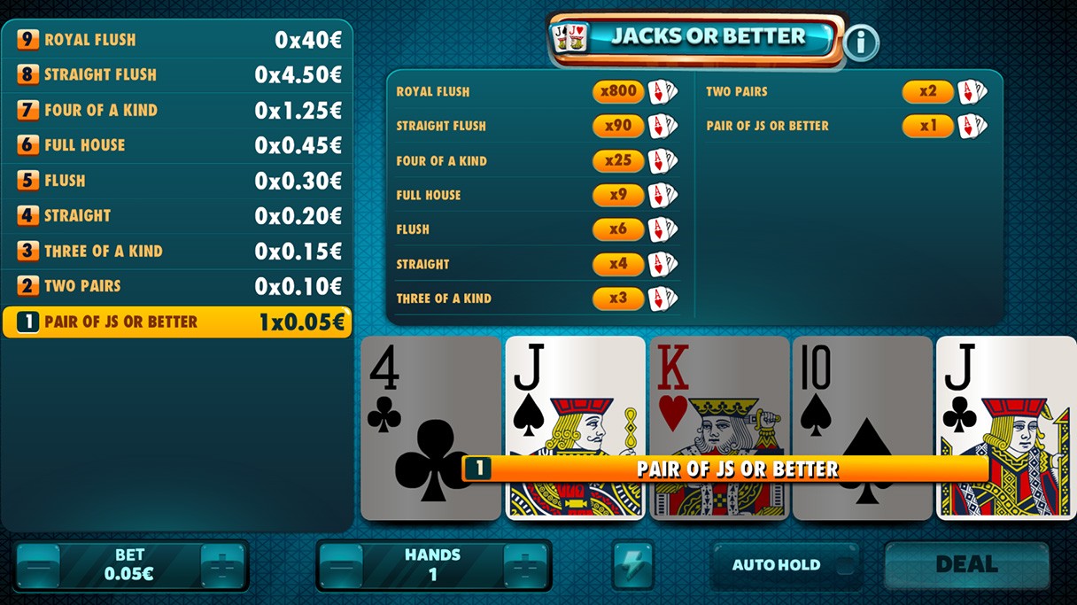 Jacks or Better (Red Rake Gaming)