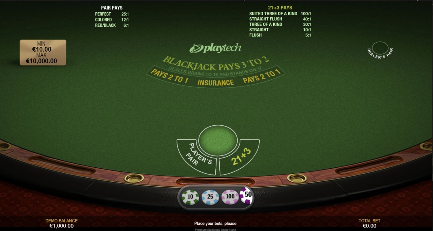 Blackjack Single Hand