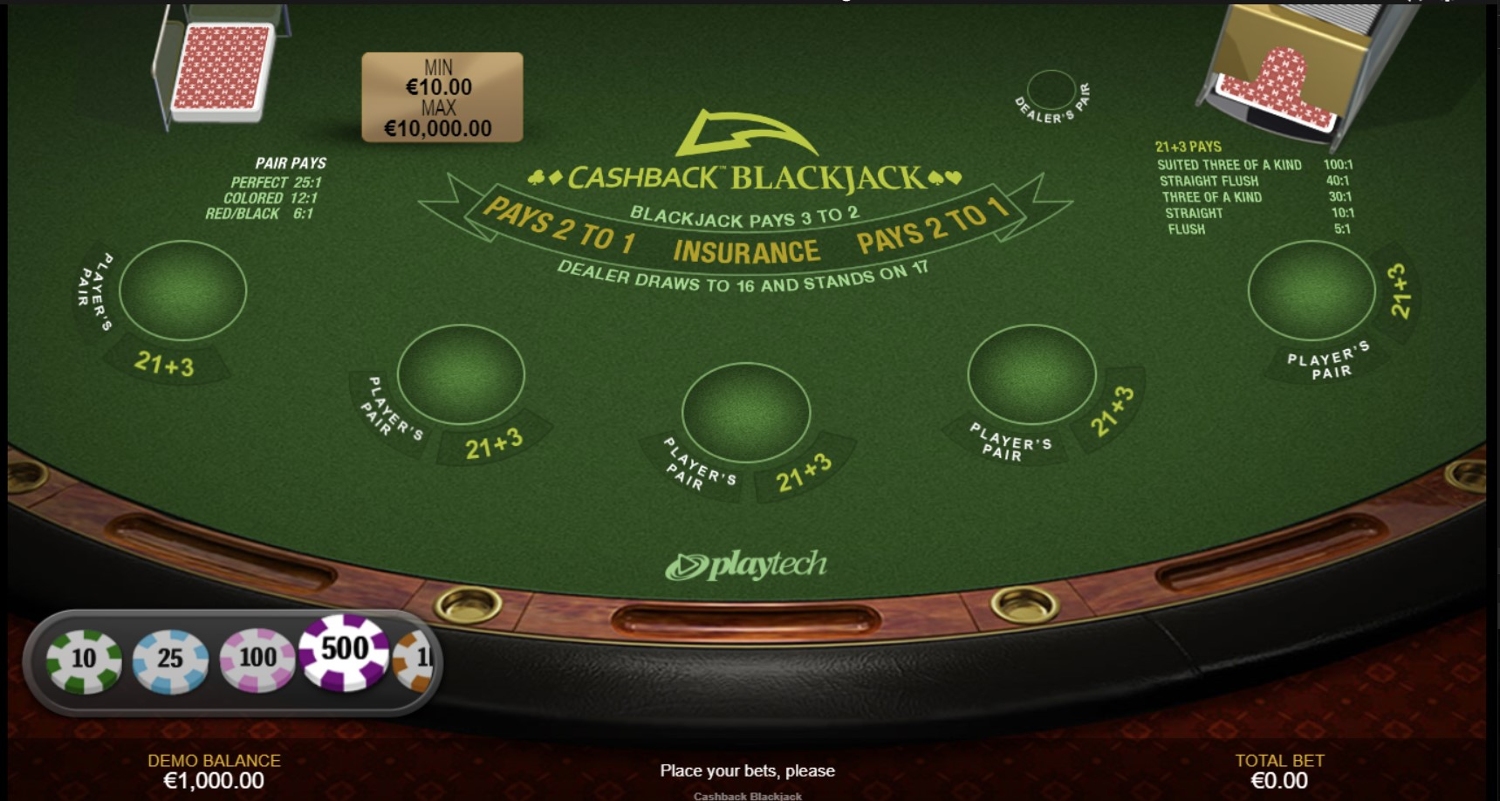 Cashback Blackjack