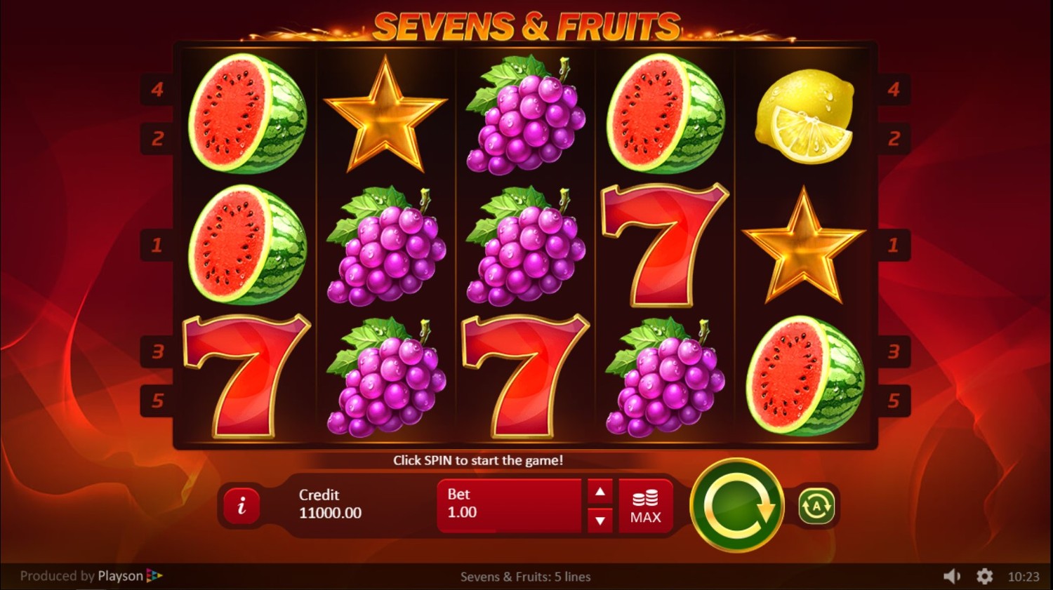 Sevens and Fruits