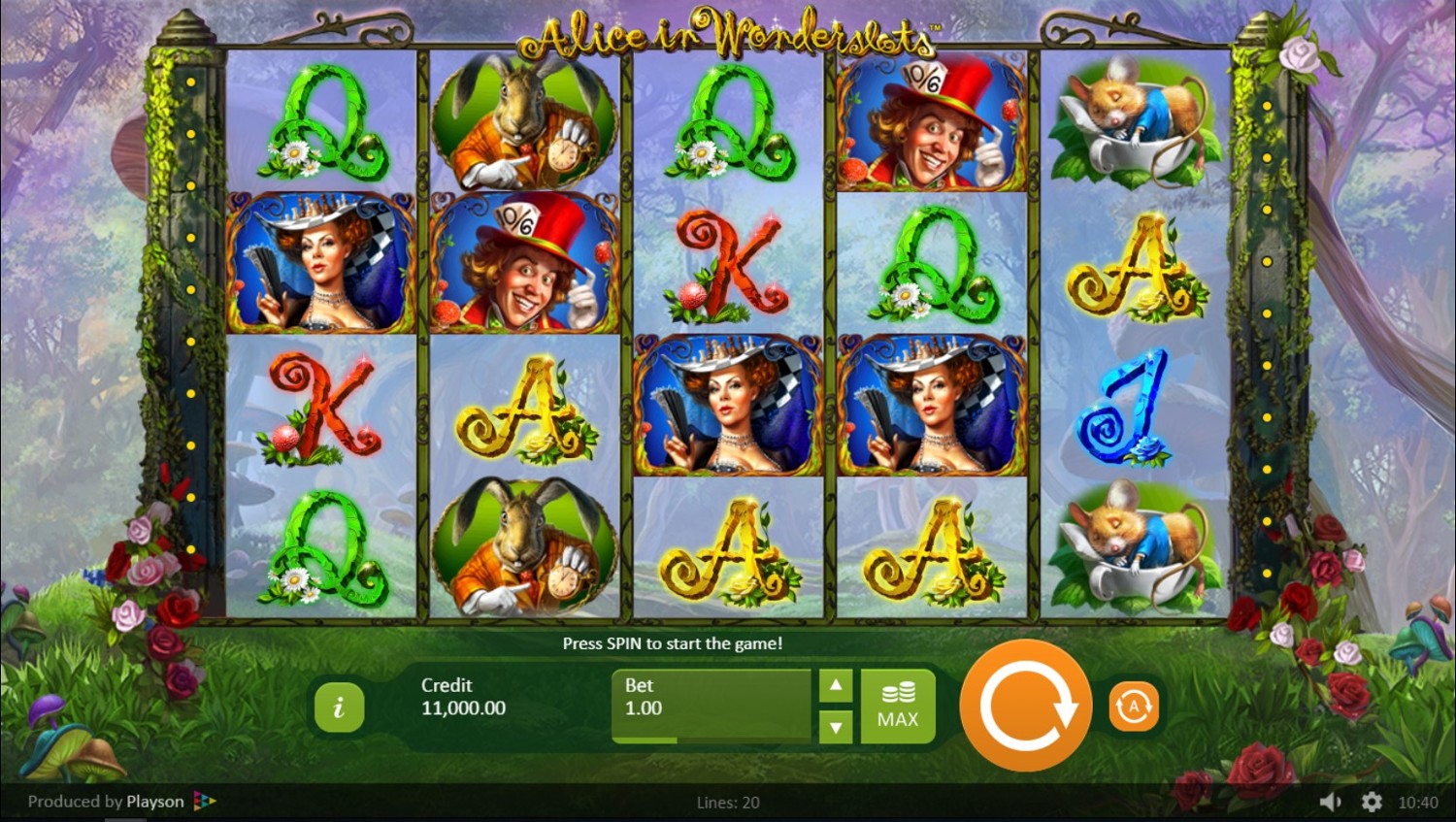 Alice in Wonderslots