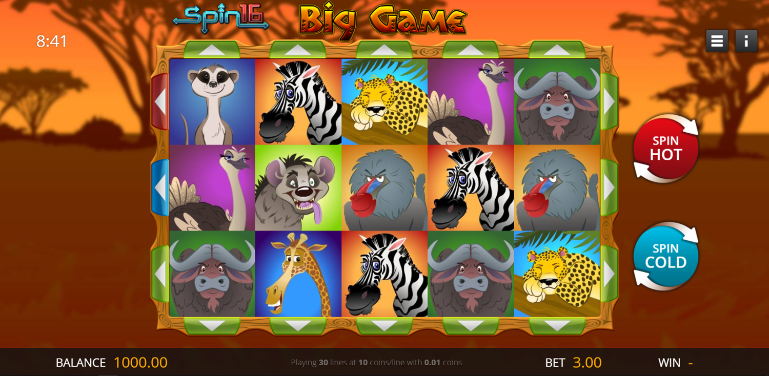 Big Game Spin 16