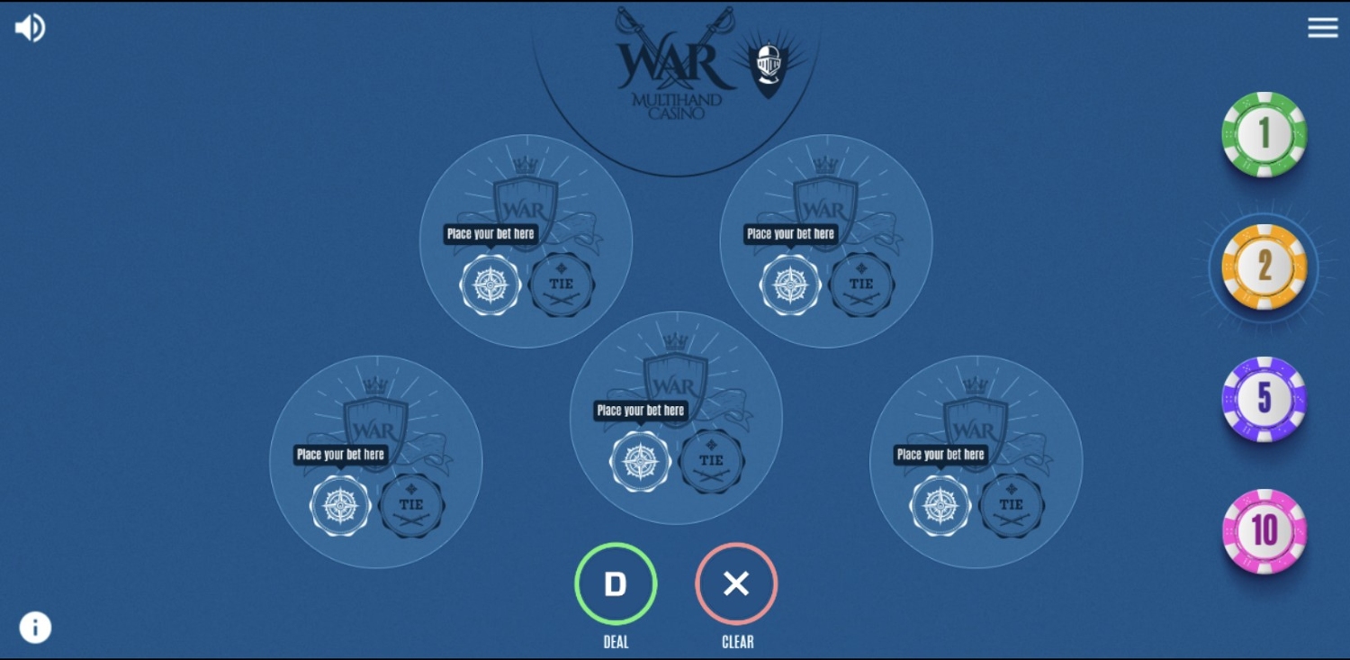 Multihand Casino War
