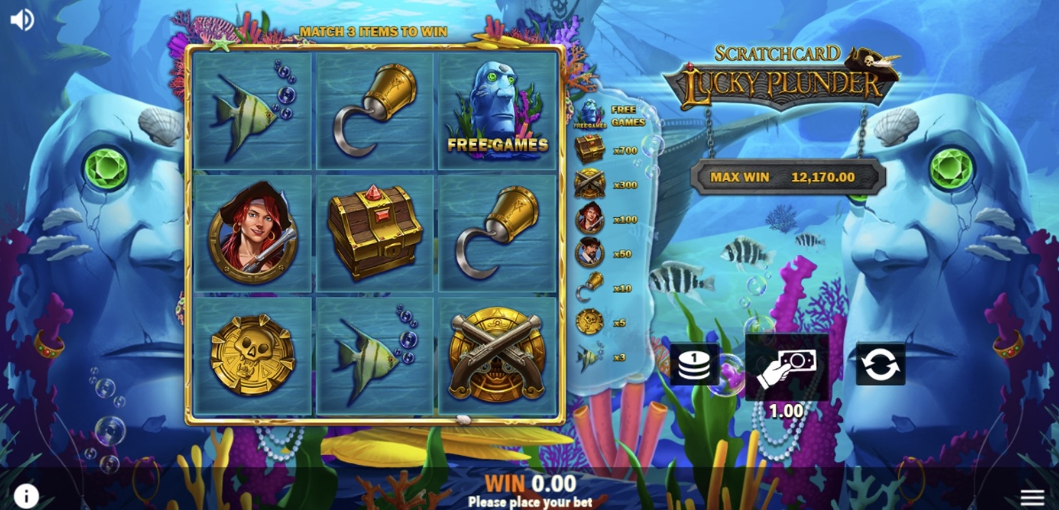 Lucky Plunder Scratchcard