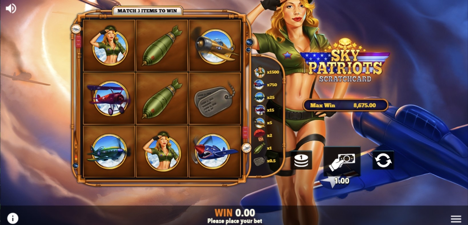 Sky Patriots Scratchcard