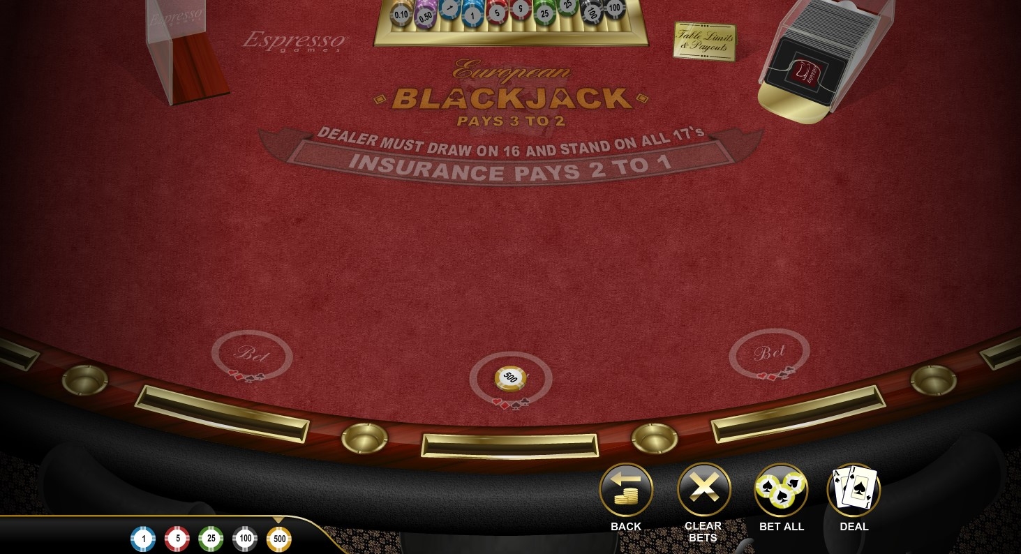 European Blackjack (Espresso)