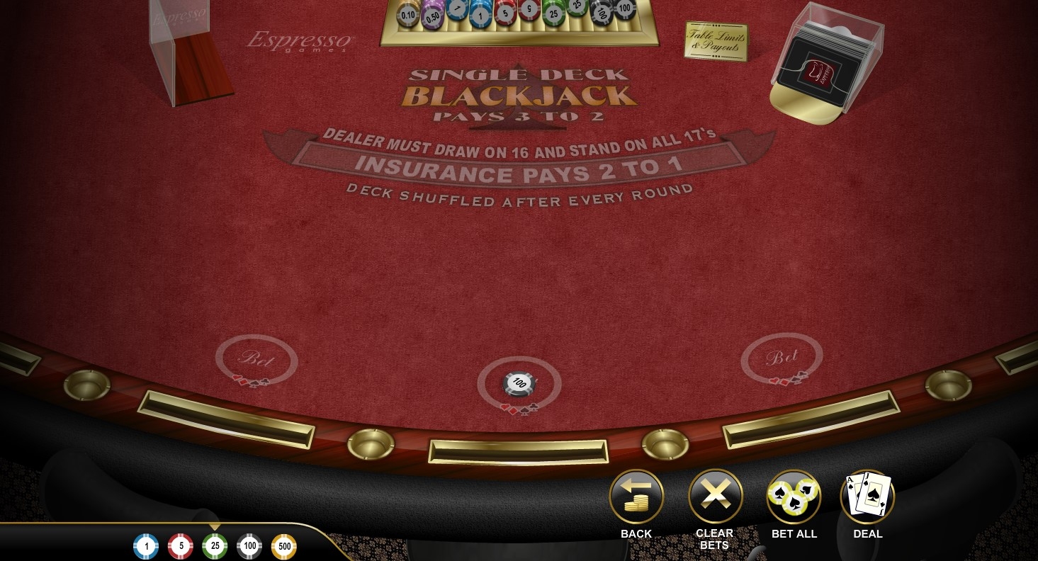 Single Deck BJ (Espresso)