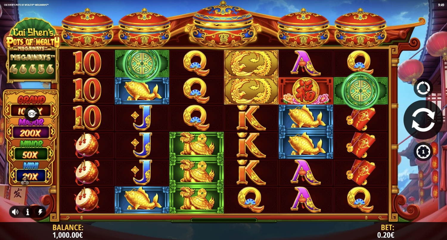 Cai Shen's Pots of Wealth Megaways