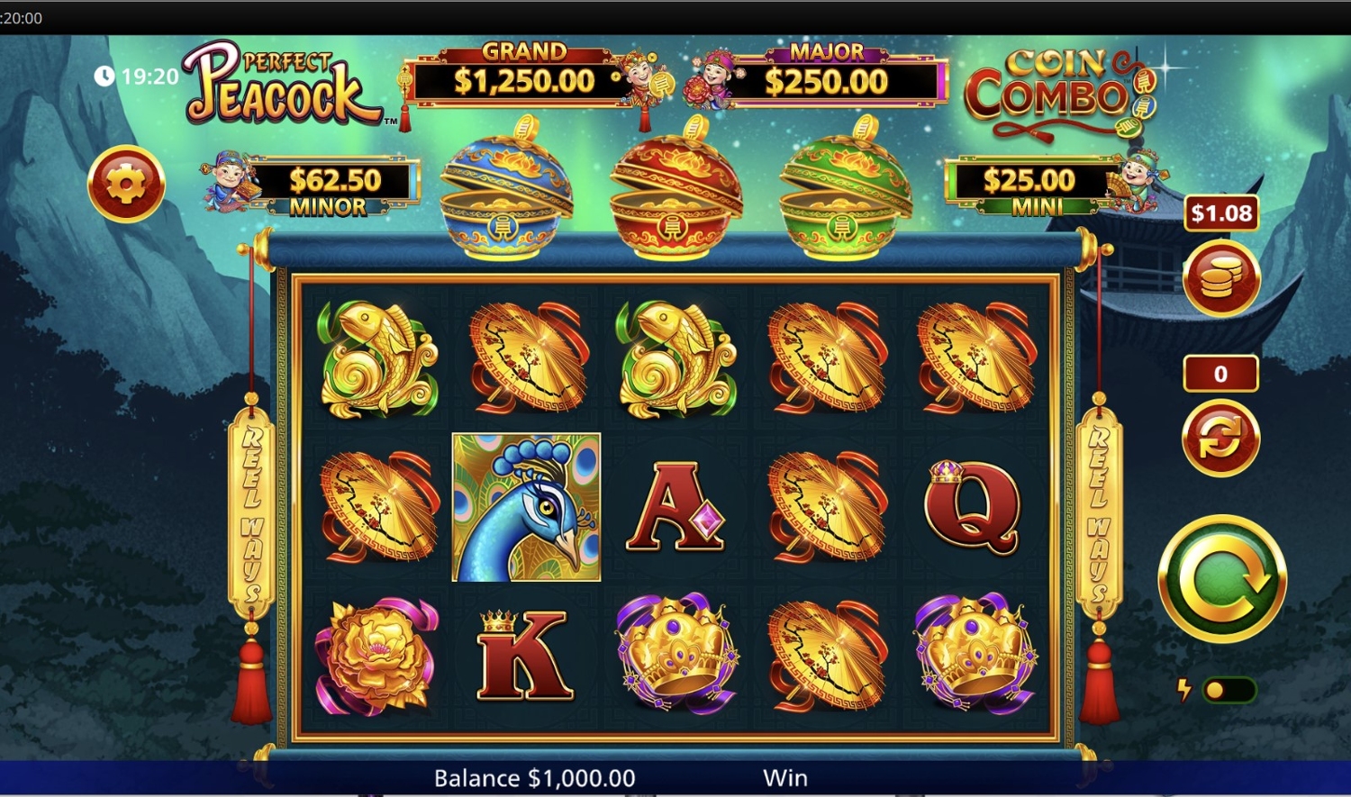 Perfect Peacock Coin Combo