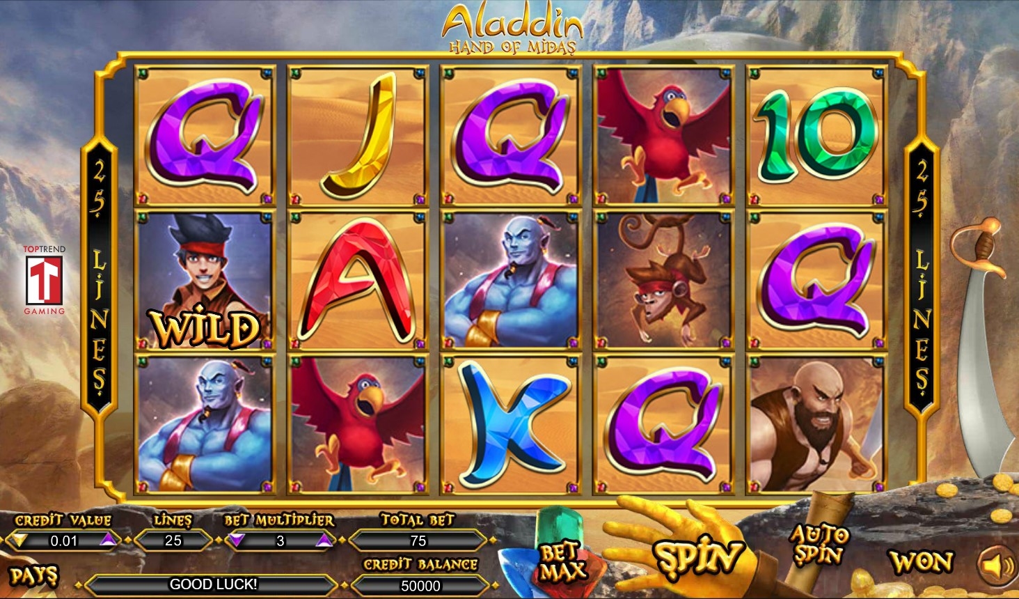 Aladdin Hand of Midas