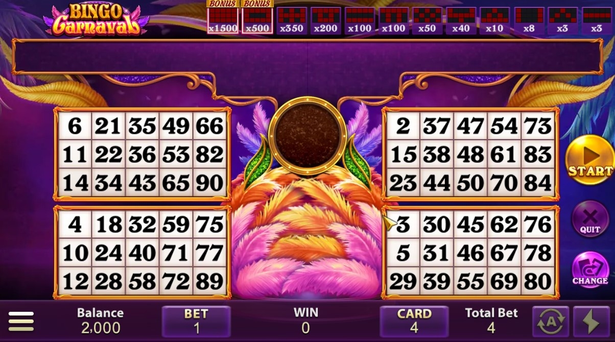 Bingo Carneval Lightning
