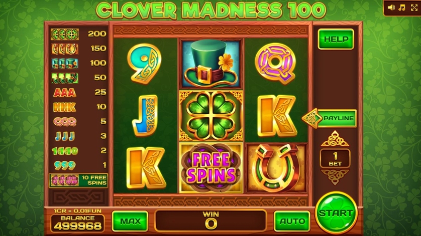 Clover Madness 100 (Pull Tabs)