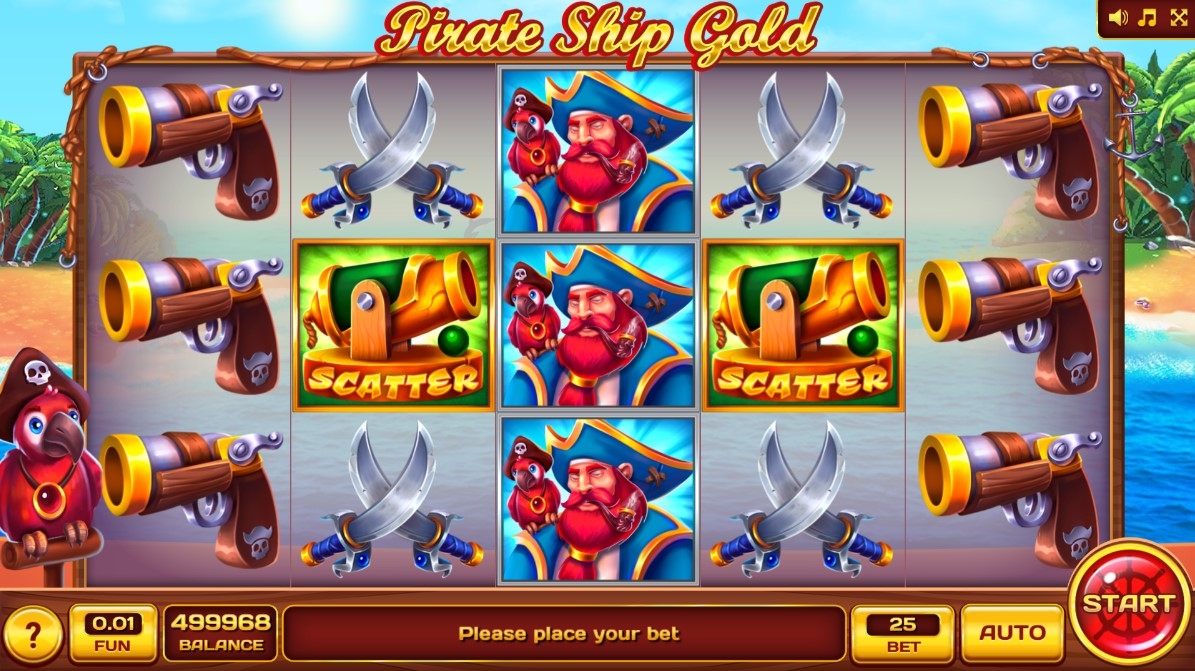 Pirate Ship Gold