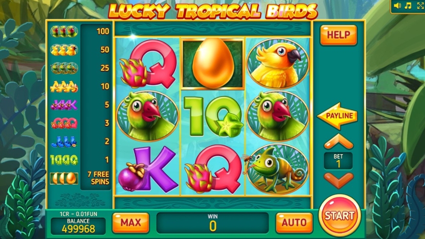 Lucky Tropical Birds (Pull Tabs)