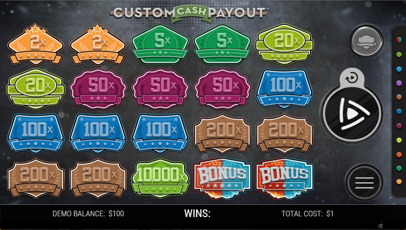 Custom Cash Payout