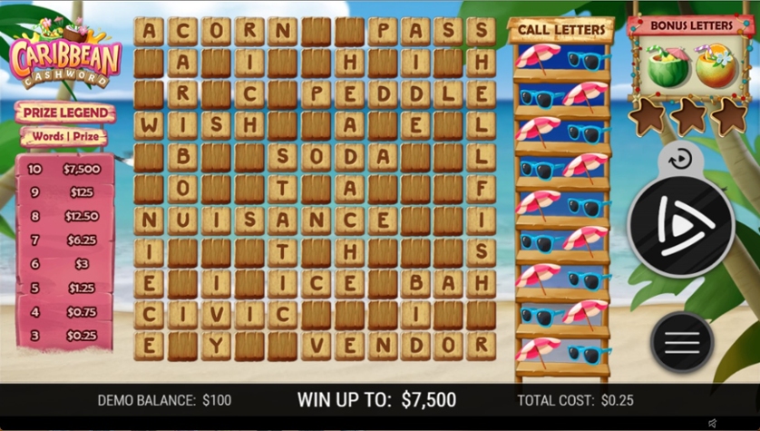 Caribbean Cashword