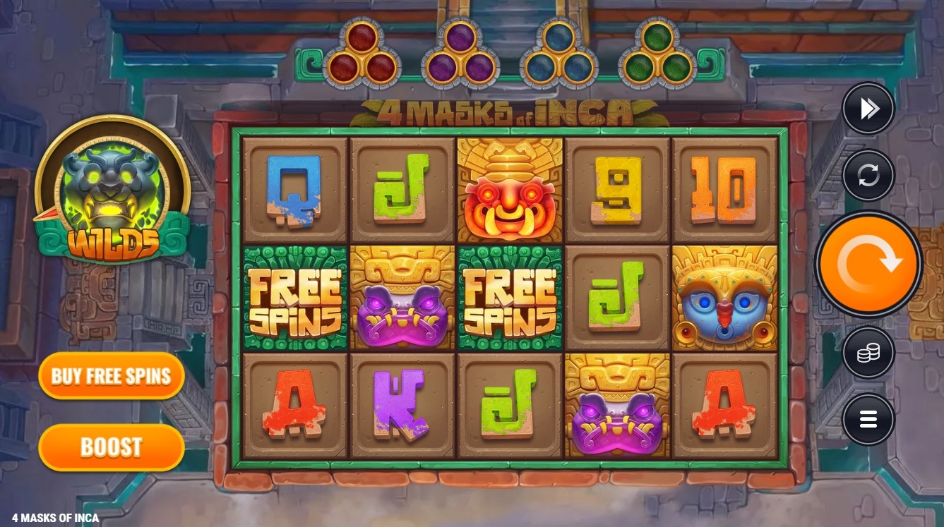 4 Masks of Inca