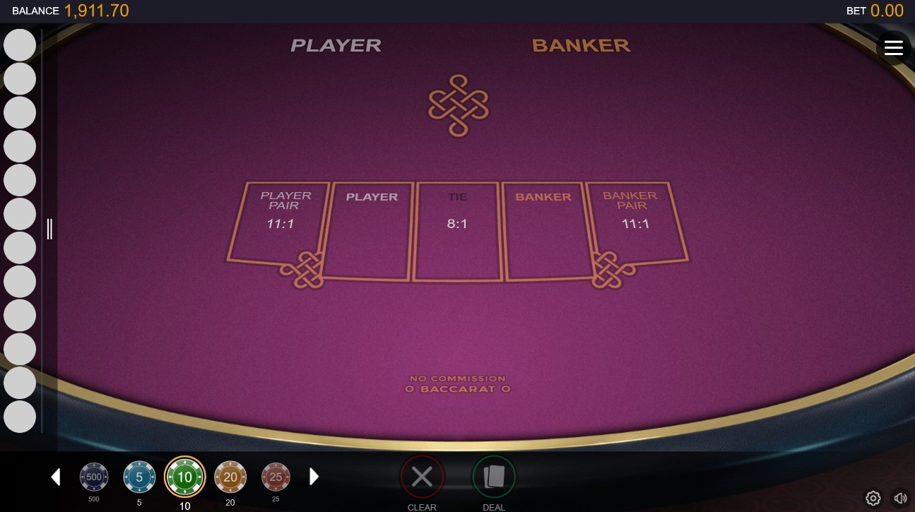 No Commission Baccarat
