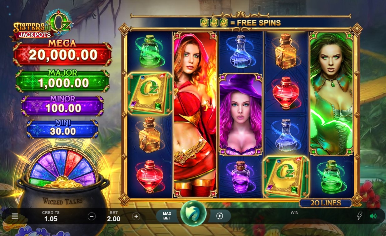 Sisters Of Oz Jackpots