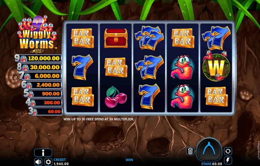 9 Wiggly Worms