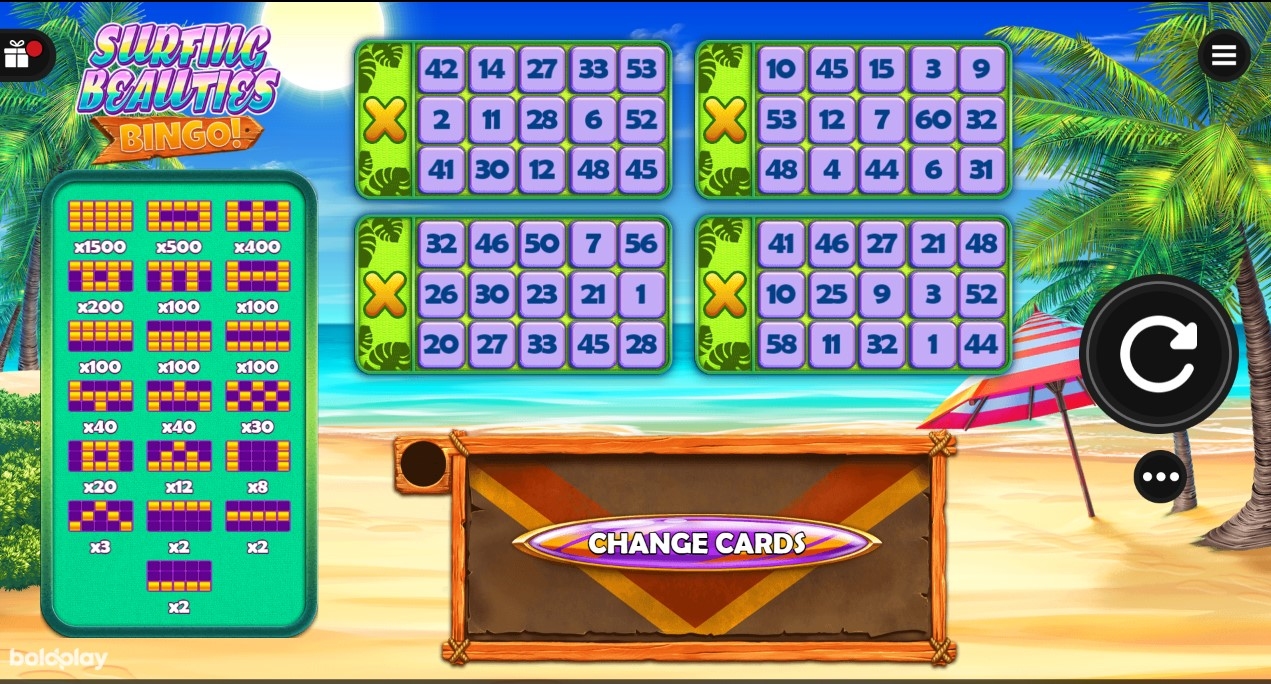 Surfing Beauties Video Bingo