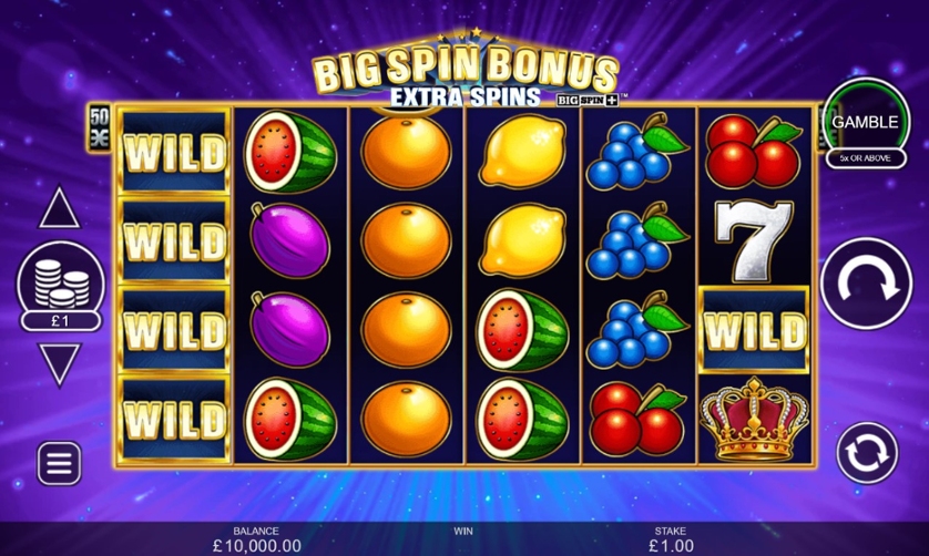 Big Spin Bonus Extra Spins