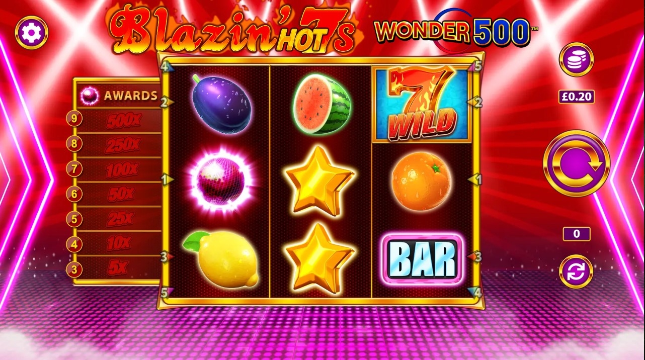 Blazin Hot 7’s Wonder 500