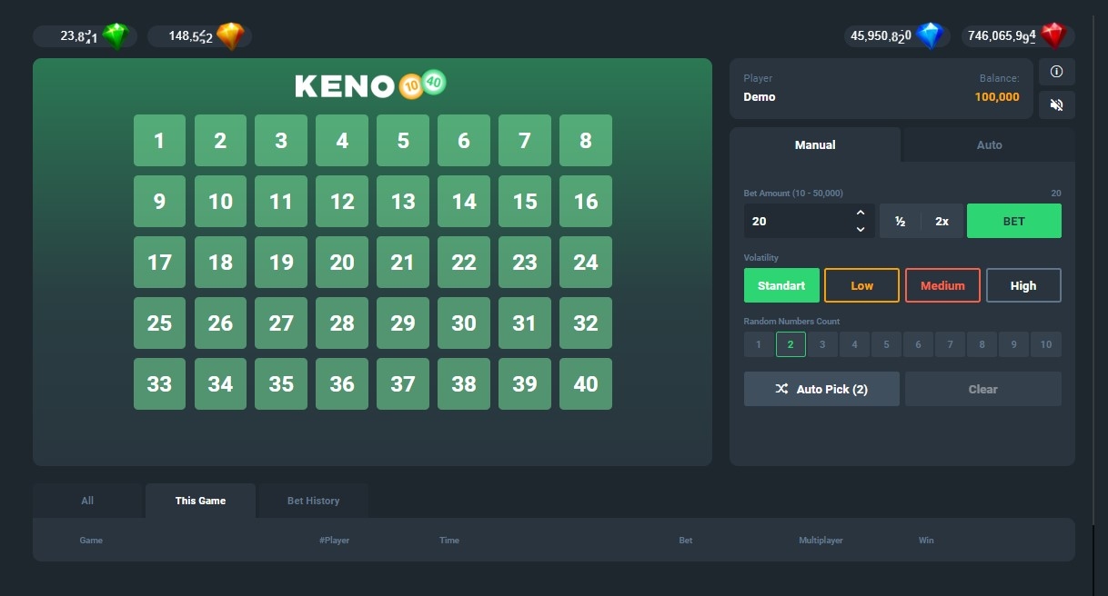 Instant Keno (Popok Games)