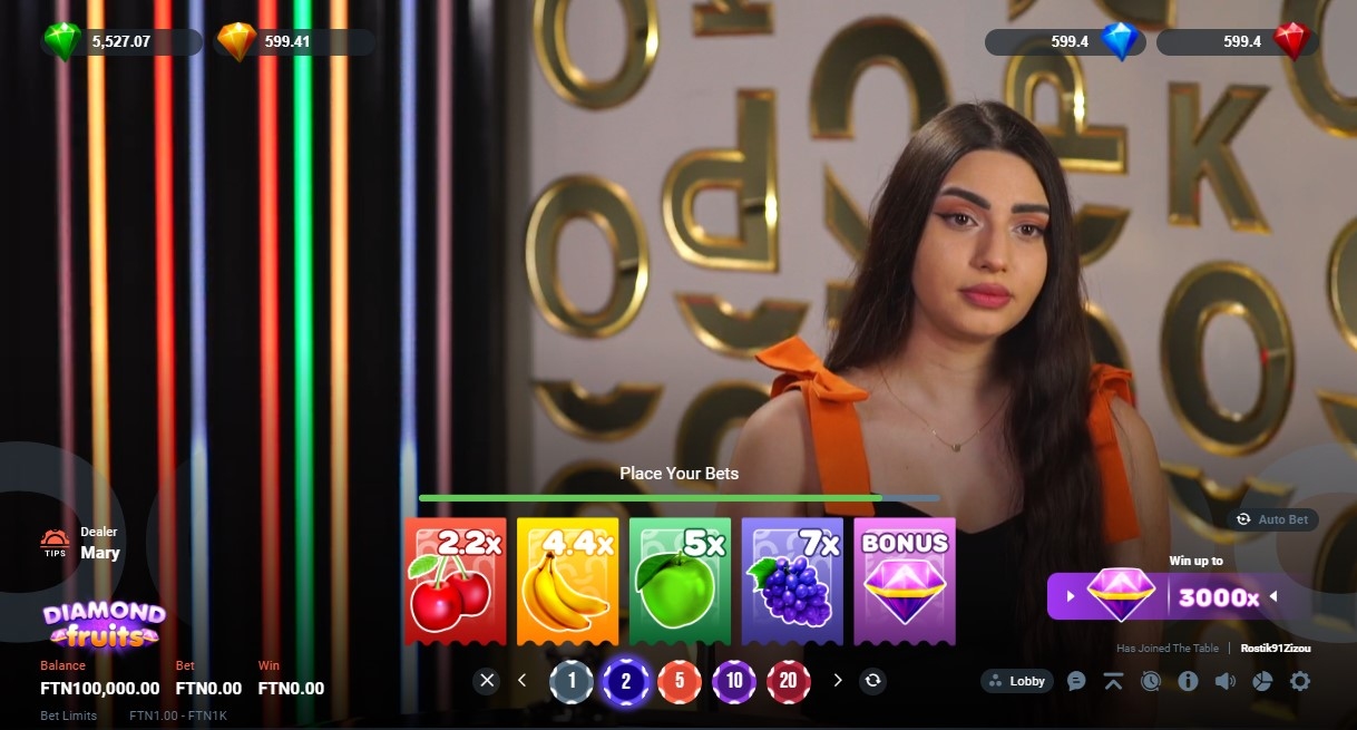 Diamond Fruits (Popok Gaming)