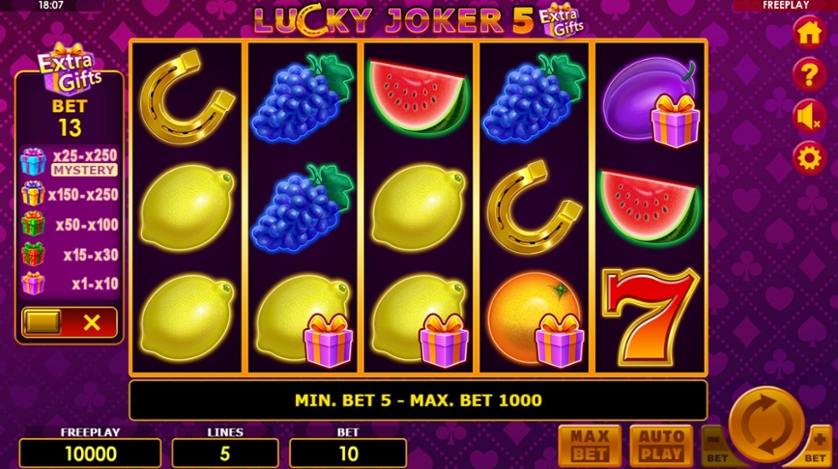 Lucky Joker 5 Extra Gifts