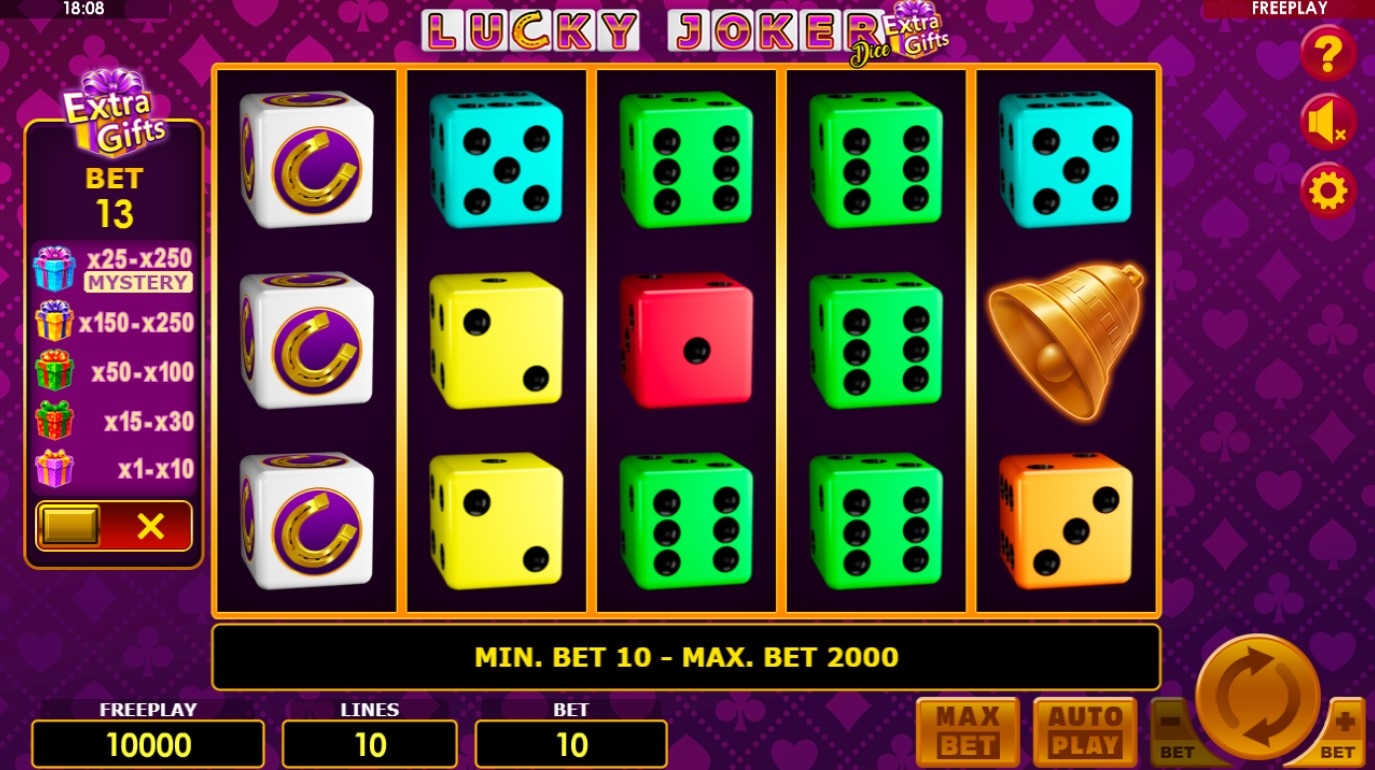Lucky Joker Dice Extra Gifts
