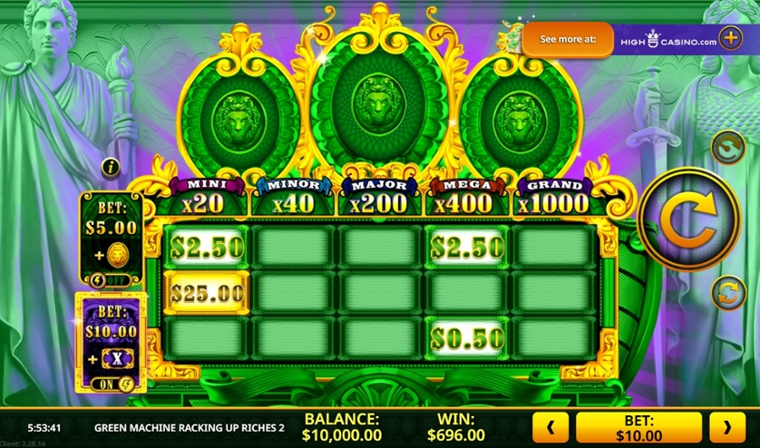 Green Machine Racking Up Riches 2