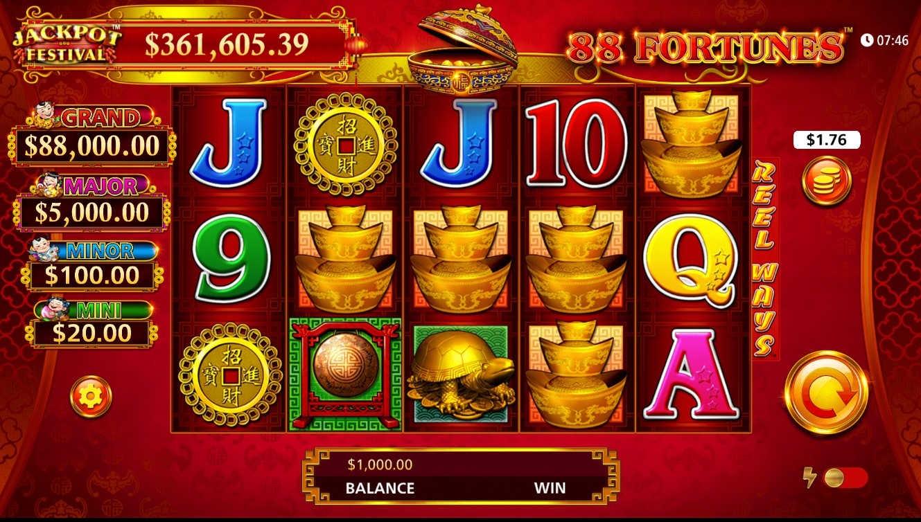 88 Fortunes Jackpot Festival