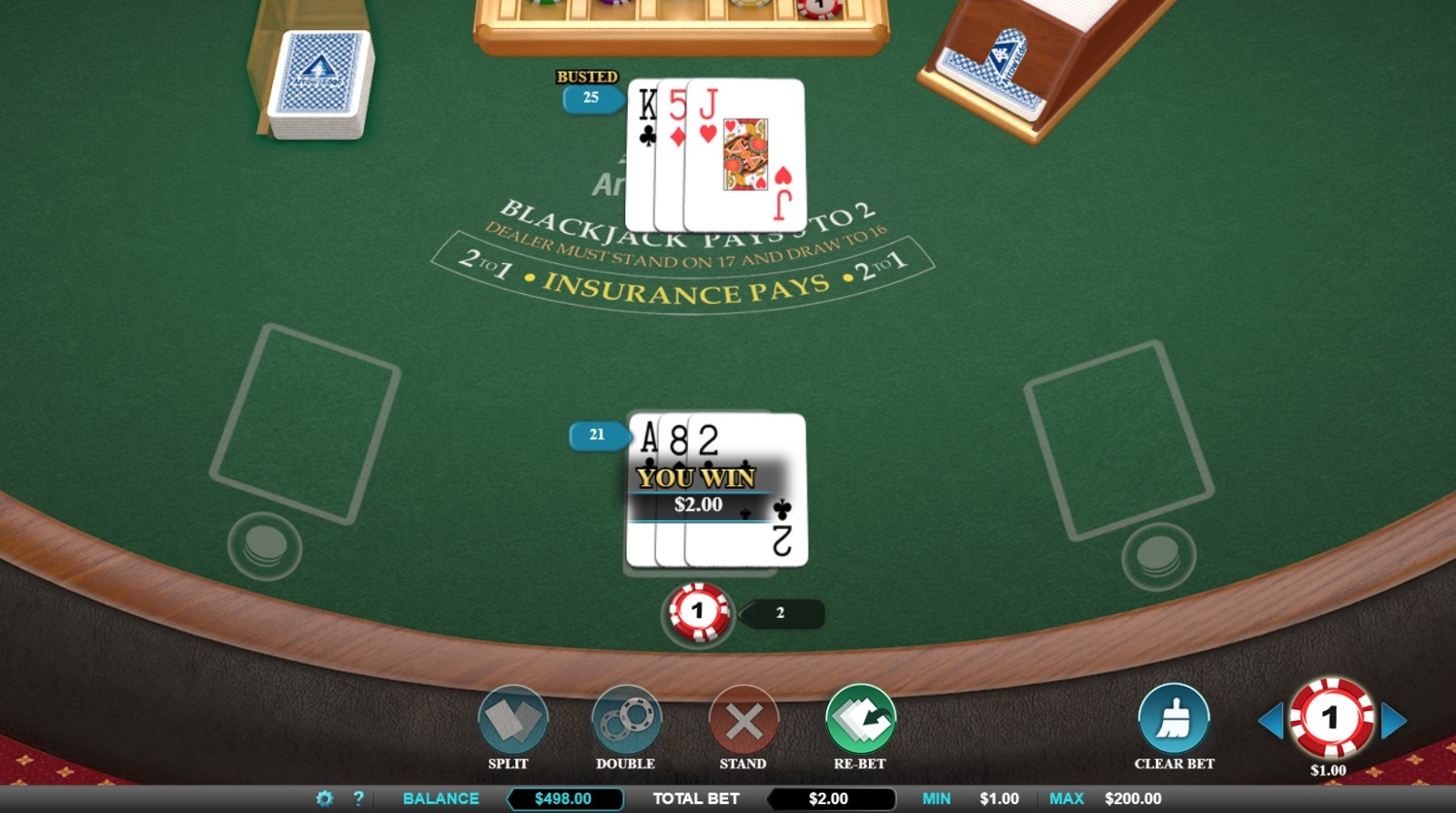 Single Deck Blackjack (Arrows Edge)