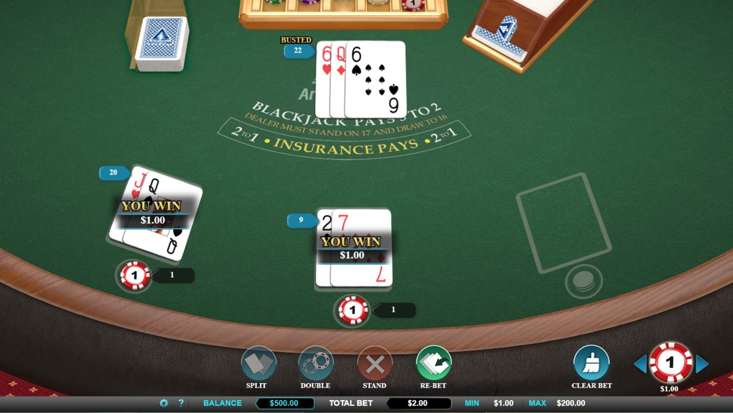Multihand Blackjack