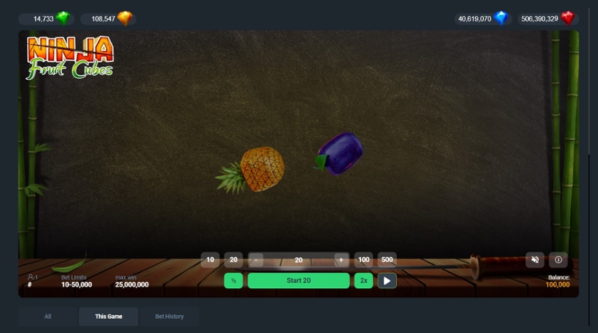 Ninja Fruit Cubes