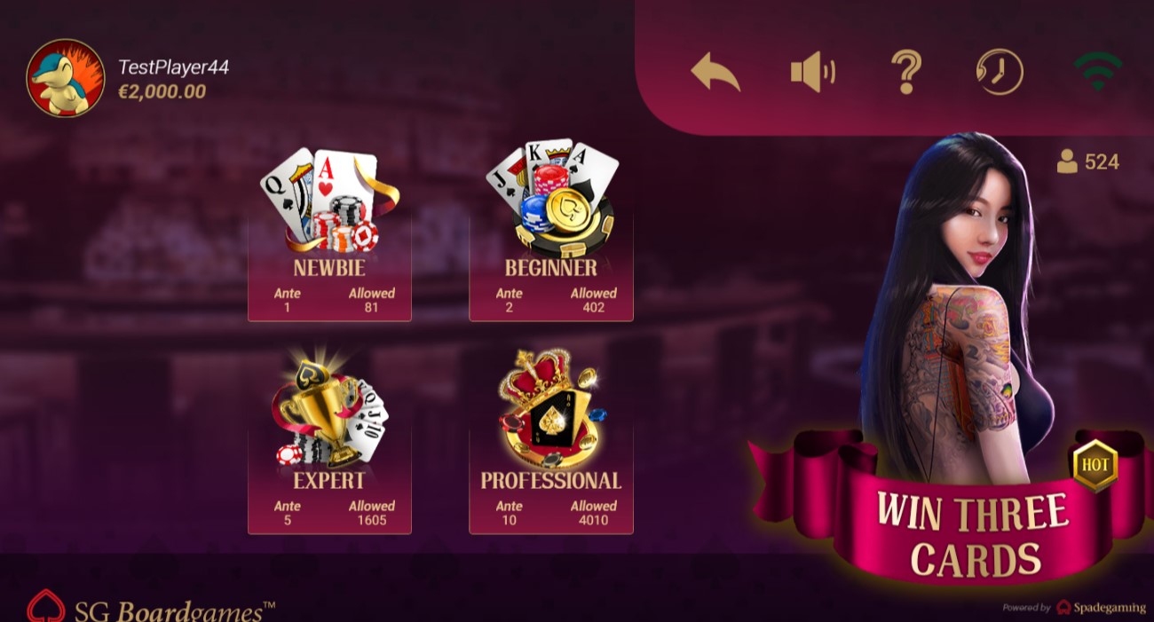 Win Three Cards