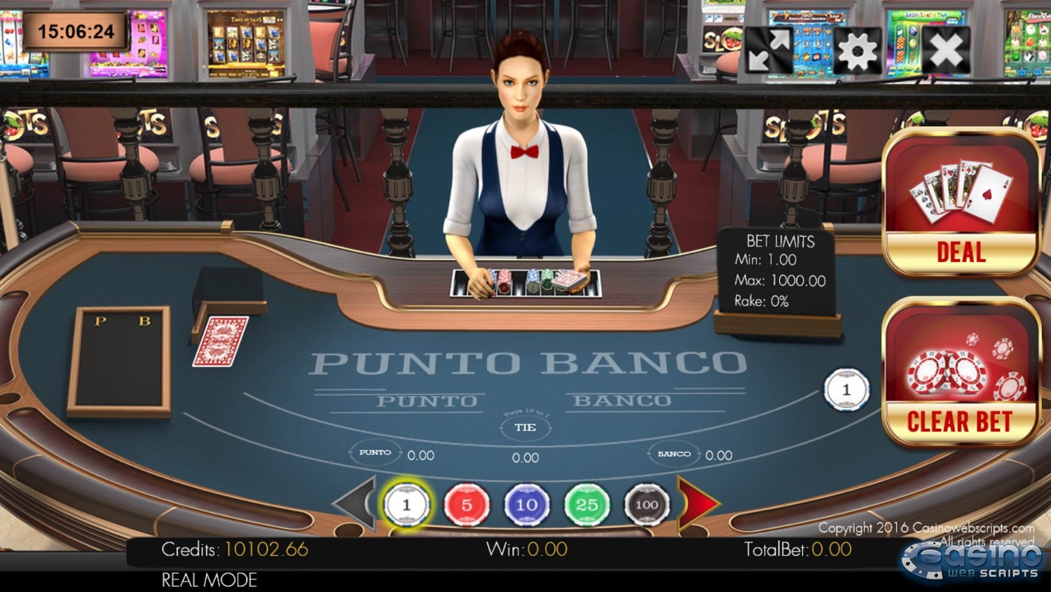 Punto Banco 3D Dealer
