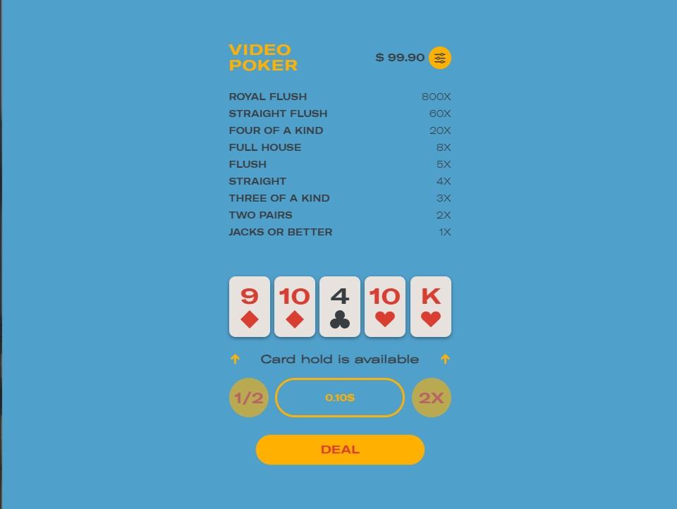 Video Poker (Orbital Gaming)