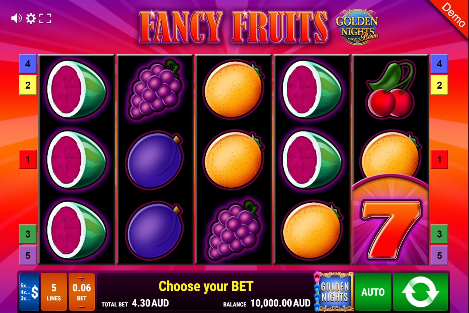 Fancy Fruits - Golden Nights Bonus