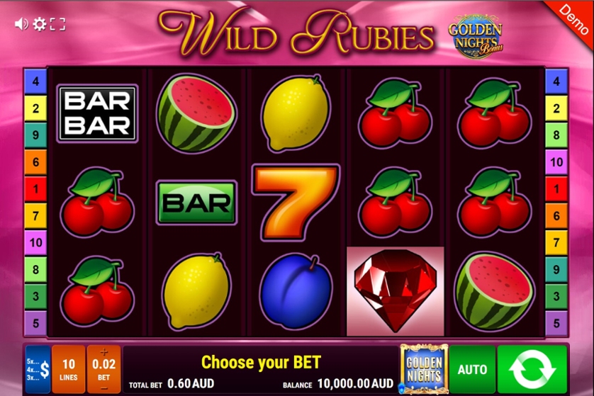 Wild Rubies - Golden Nights Bonus