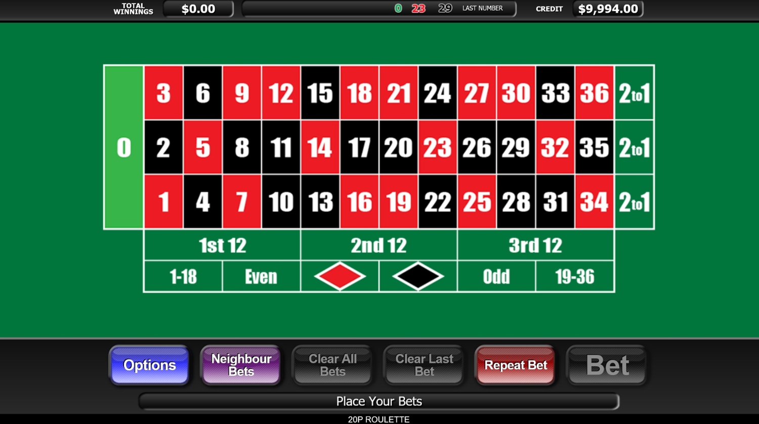 20p Roulette