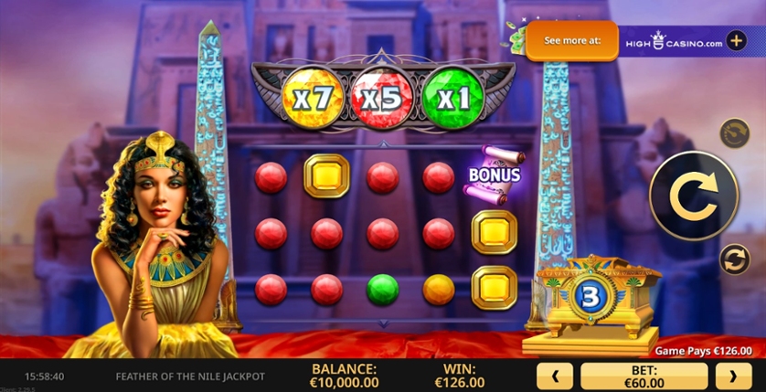 Feather Of The Nile Jackpot