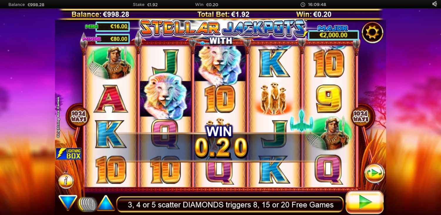 Stellar Jackpots with Silver Lion